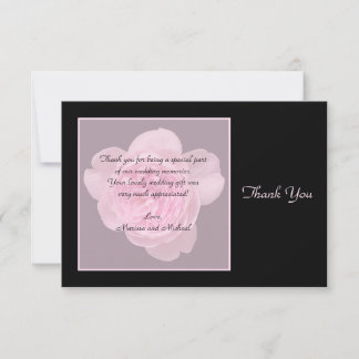 Tarjetas de agradecimiento al Boda Rosa