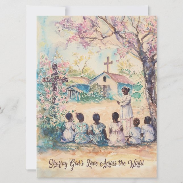 Tarjetas de agradecimiento al por mayor de Misione (Anverso)