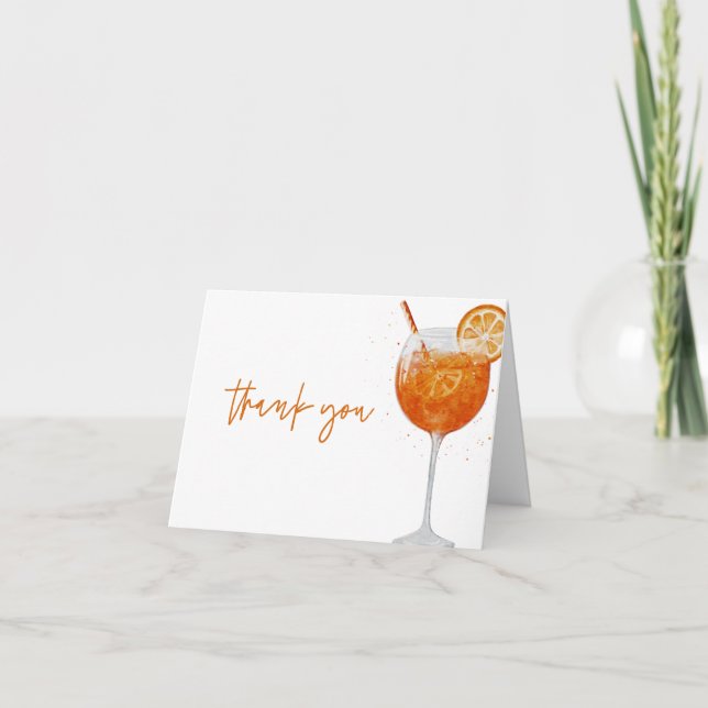 Tarjetas de agradecimiento Aperol Spritz Italia de (Anverso)
