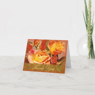 tarjetas de agradecimiento Autumn Rose