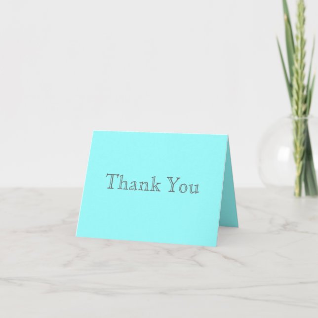 Tarjetas de agradecimiento azules (Anverso)
