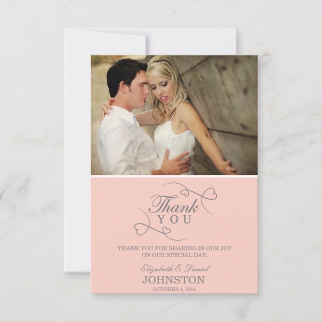 Tarjetas de Agradecimiento | Boda (Anverso)