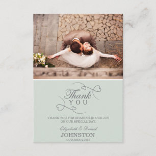 Tarjetas de agradecimiento Boda