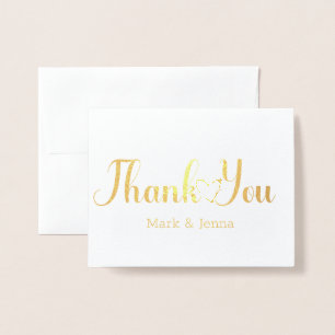 Tarjetas de agradecimiento Bodas Parejas Nombre Sc