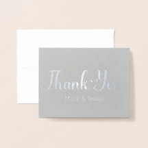 Tarjetas de agradecimiento Bodas Parejas Nombre Sc