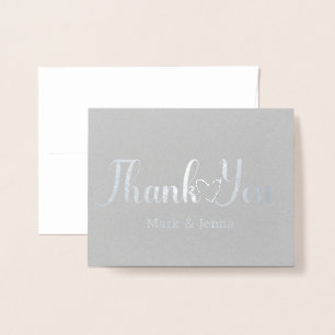 Tarjetas de agradecimiento Bodas Parejas Nombre Sc