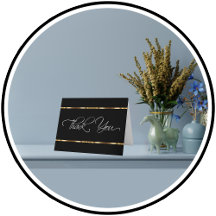 Tarjetas De Agradecimiento Clásico Para Empresas