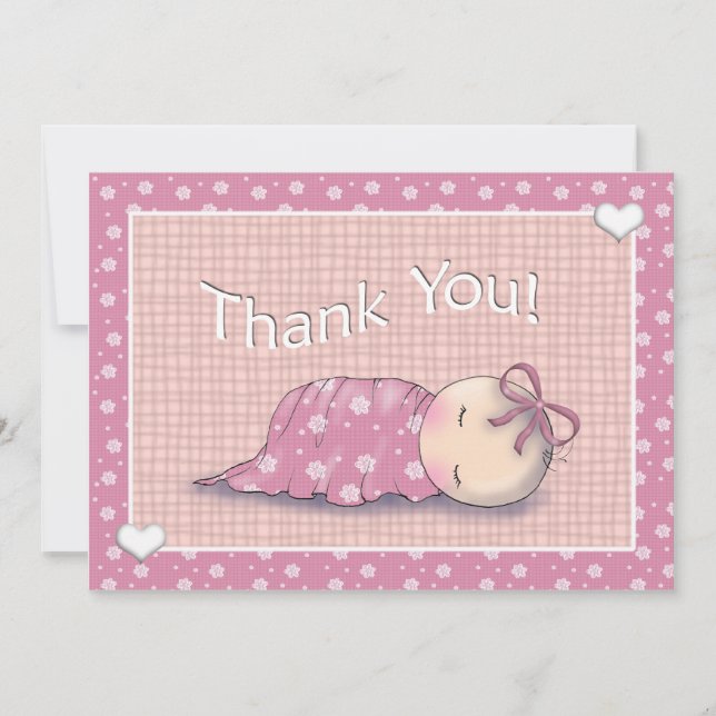 Tarjetas de agradecimiento coincidentes para Baby  (Anverso)