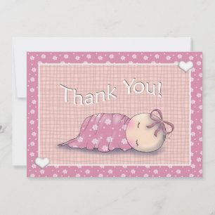 Tarjetas de agradecimiento coincidentes para Baby