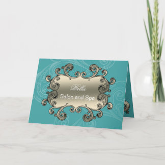 Tarjetas de agradecimiento comerciales con floritu