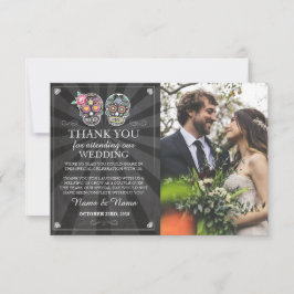 Tarjetas de agradecimiento con calaveras Foto Hall