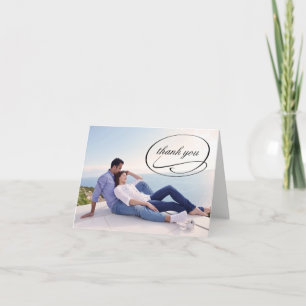 Tarjetas de agradecimiento con florituras de foto