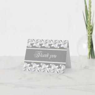 Tarjetas de agradecimiento con florituras decorati