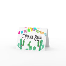 Tarjetas de agradecimiento con tema de fiesta