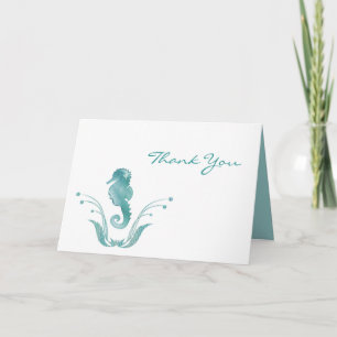 Tarjetas de agradecimiento con tema de playa