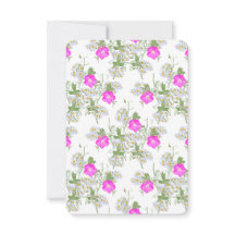 Tarjetas de agradecimiento - Copas de vino y áster