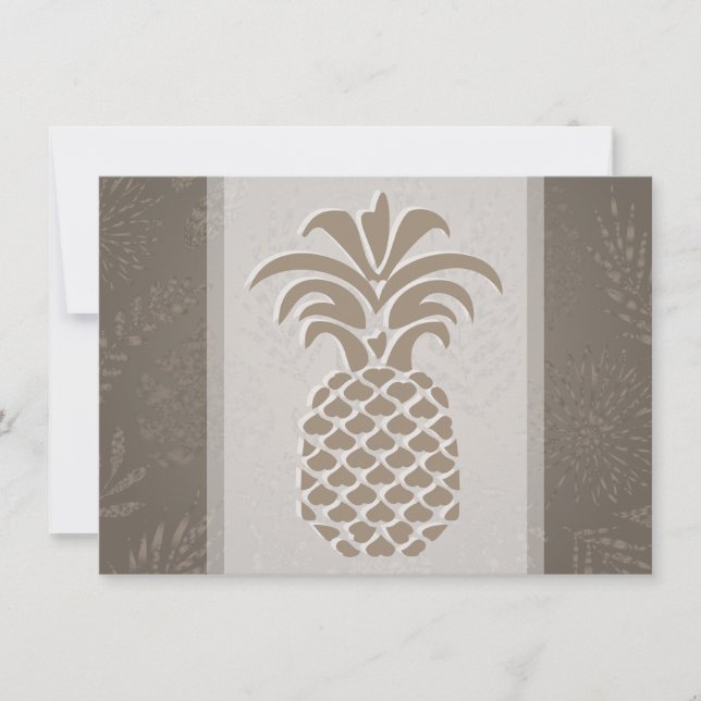 Tarjetas de agradecimiento Corazones de Piña (Anverso)