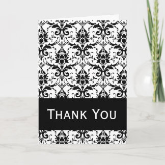 Tarjetas de agradecimiento Damask