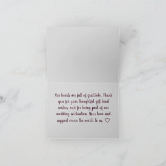Tarjetas de agradecimiento de acuarela floral para