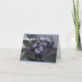 Tarjetas de agradecimiento de African Violet