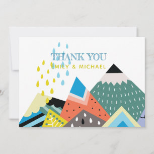Tarjetas de agradecimiento de arte popular escandi