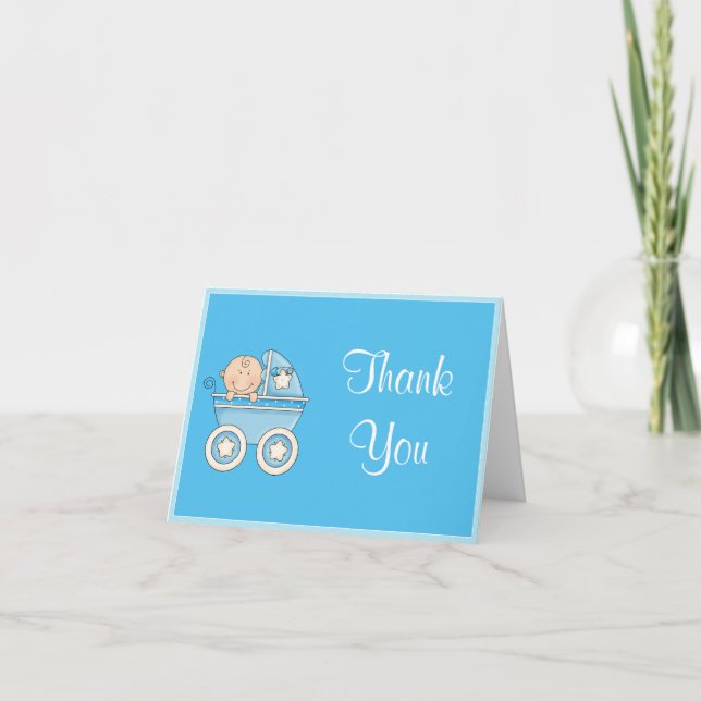 Tarjetas de agradecimiento de Baby Shower (Anverso)