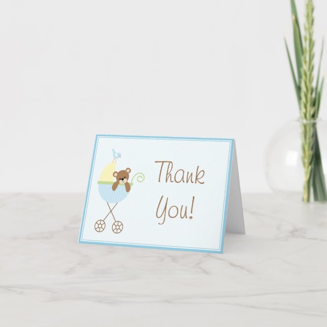 Tarjetas de agradecimiento de Baby Shower (Anverso)
