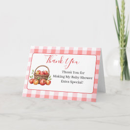 Tarjetas de agradecimiento de Baby Shower de Apple