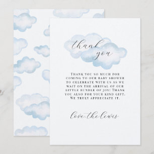 Tarjetas de agradecimiento de Baby Shower de la nu