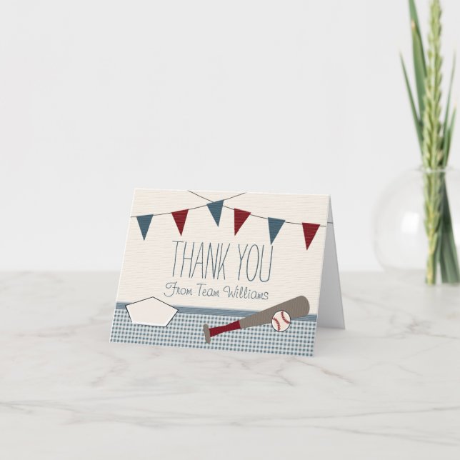Tarjetas de agradecimiento de Baby Shower para el  (Anverso)