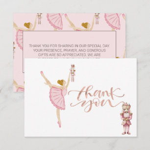 Tarjetas de agradecimiento de bailarinas de acuare
