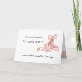 Tarjetas de agradecimiento de baile Zapatos de bal