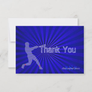 Tarjetas de agradecimiento de béisbol de PixDezine