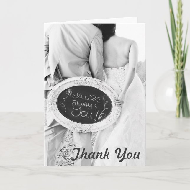 Tarjetas de agradecimiento de boda (Anverso)