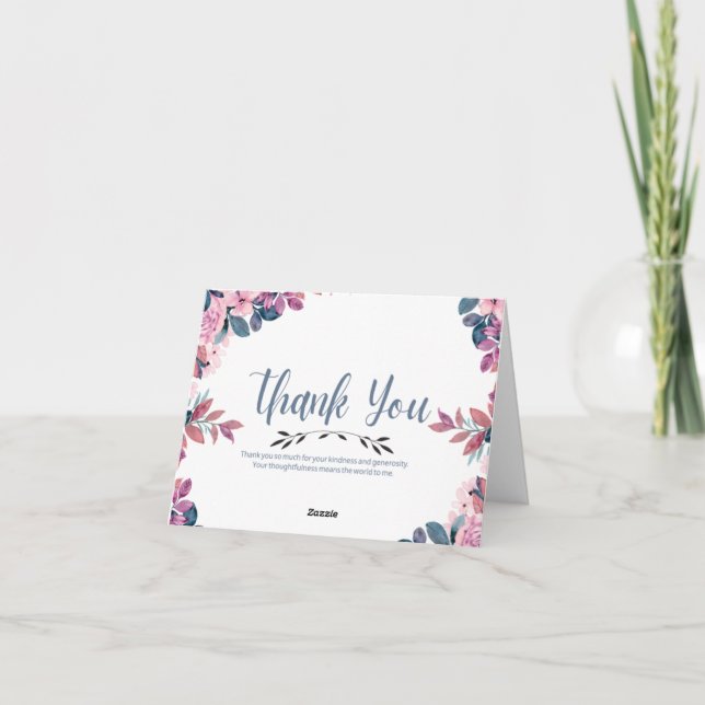 tarjetas de agradecimiento de boda (Reverso)