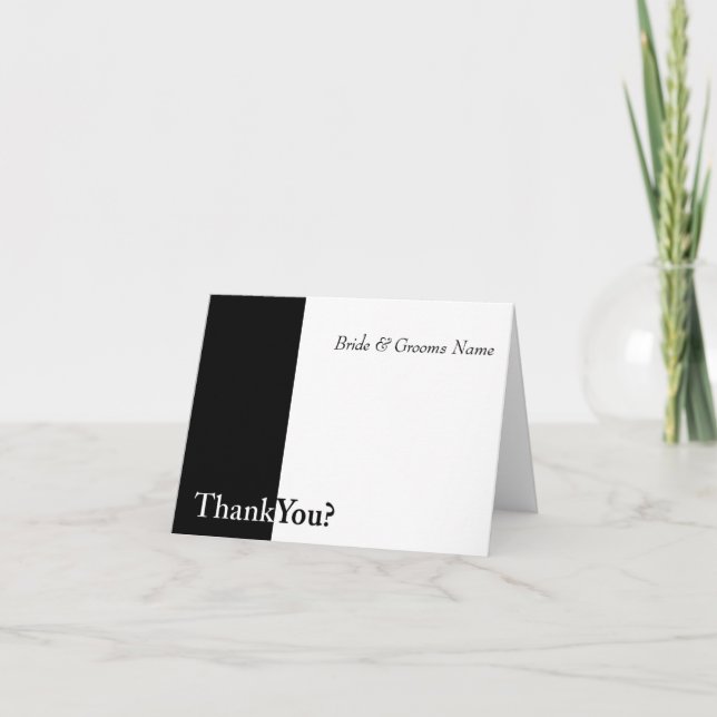 Tarjetas de agradecimiento de boda (Anverso)