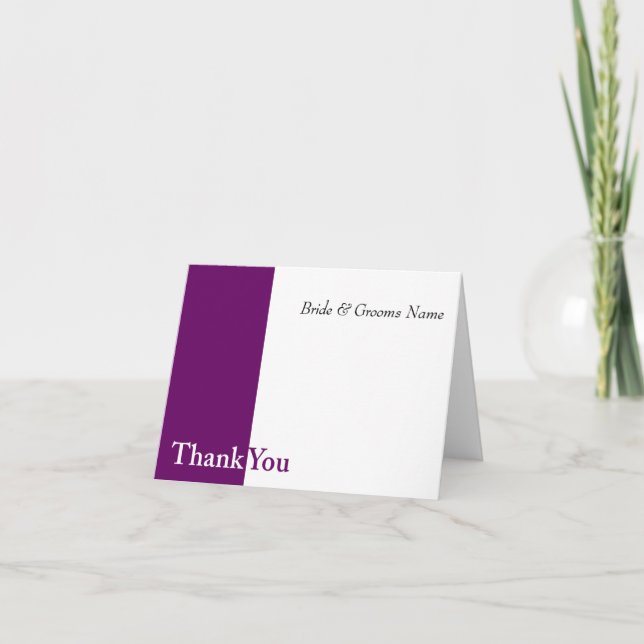 Tarjetas de agradecimiento de boda (Anverso)