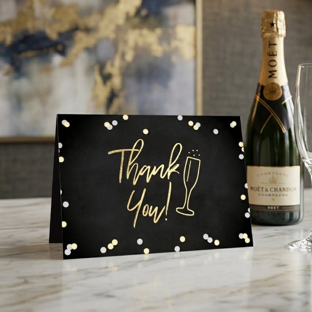 Tarjetas de agradecimiento de boda con confeti de  (Subido por el creador)