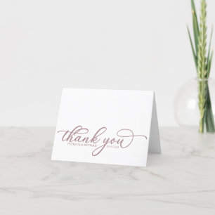 Tarjetas de agradecimiento de boda con elegante es