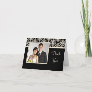 Tarjetas de agradecimiento de boda con foto