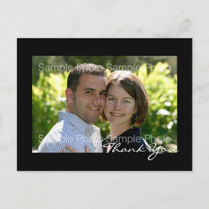 Tarjetas de agradecimiento de boda con foto person