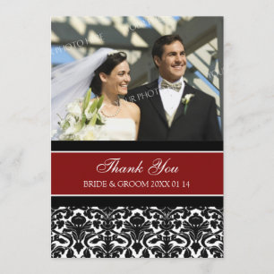 Tarjetas de agradecimiento de boda con fotos Damas