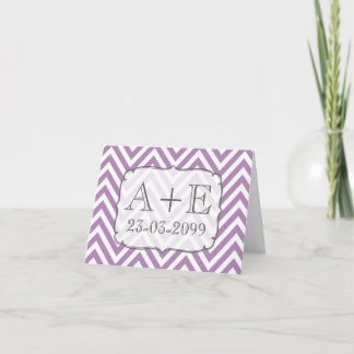 Tarjetas de agradecimiento de boda con monograma d