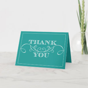 Tarjetas de agradecimiento de boda con remolino de