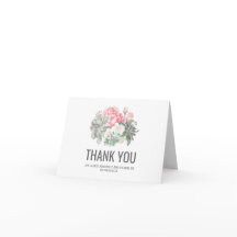 Tarjetas de agradecimiento de boda con suculentas