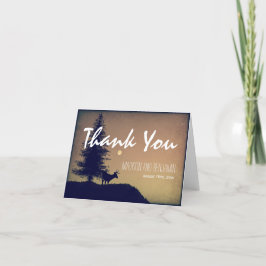 Tarjetas de agradecimiento de boda de árbol de cie