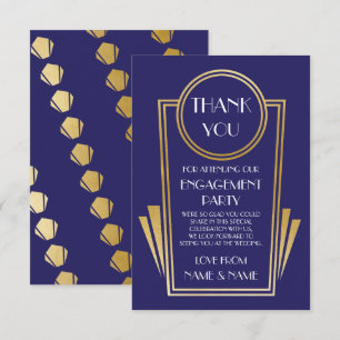 Tarjetas de agradecimiento de boda de compromiso A