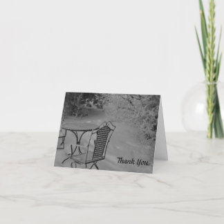 Tarjetas de agradecimiento de boda de invierno en 