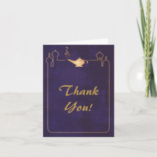 Tarjetas de agradecimiento de boda de la lámpara m