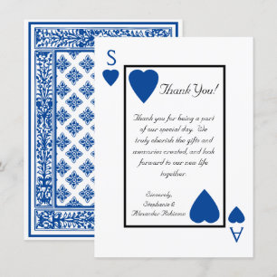 Tarjetas de agradecimiento de boda de Las Vegas co